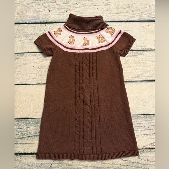 Cutest Gymboree Kitty Glamour Brown turtleneck Sweater Dress. 5 - Picture 1 of 8